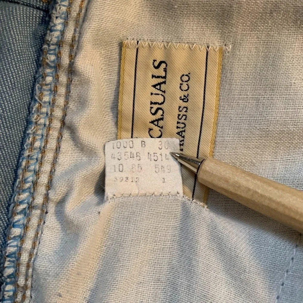 Vintage‎ Levi's Action Casuals Denim Jeans Orange Tab Men's 38x30